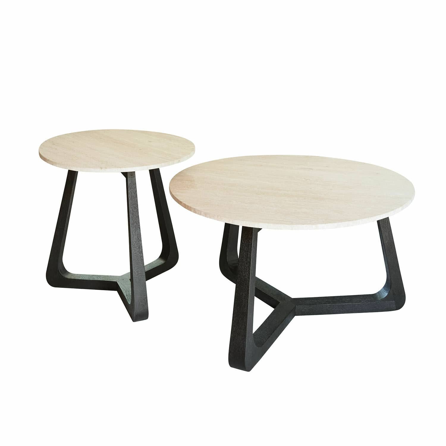 Konferenční stolky, 2dílná sada Tressane