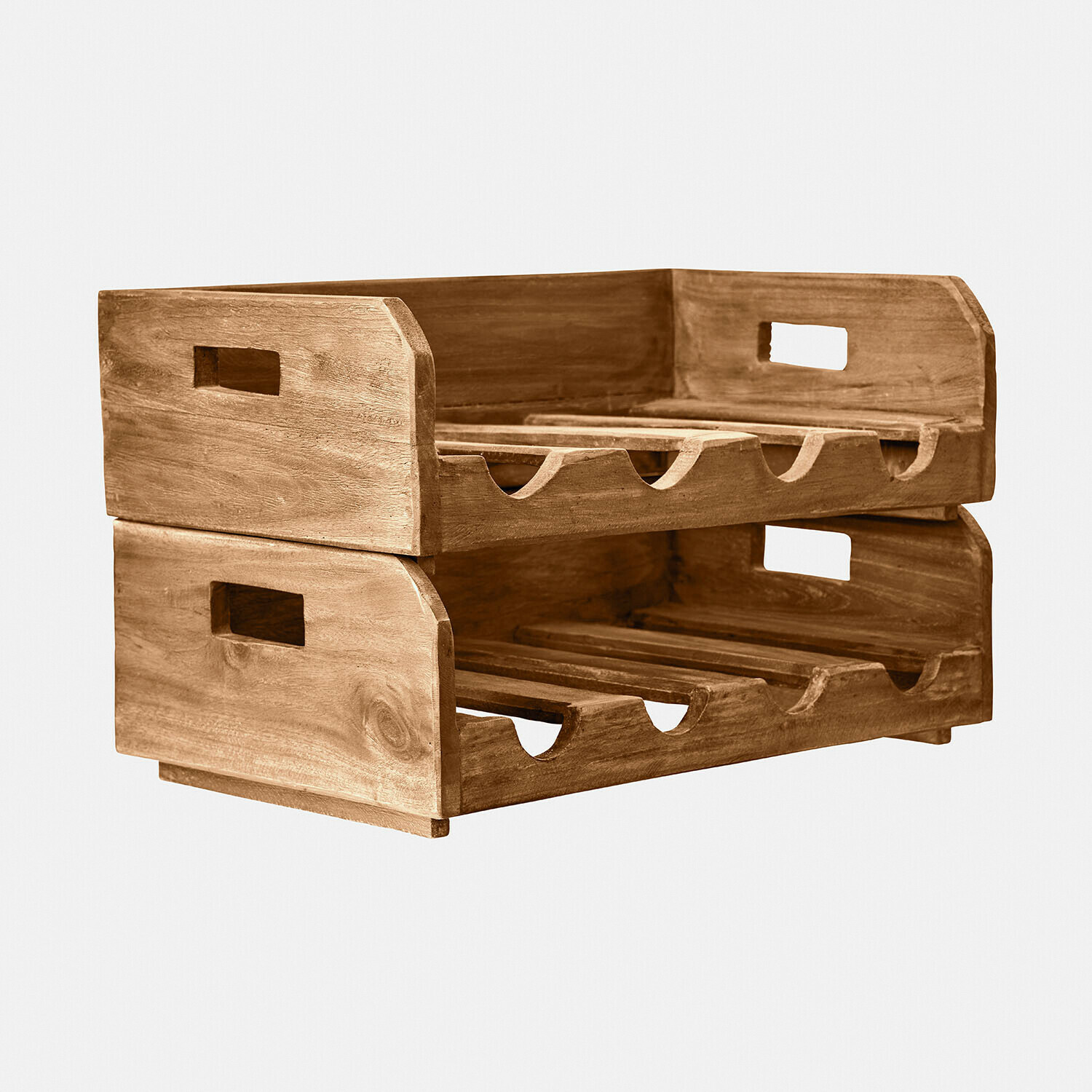 Držáky na lahve, 2dílná sada Crestwooden