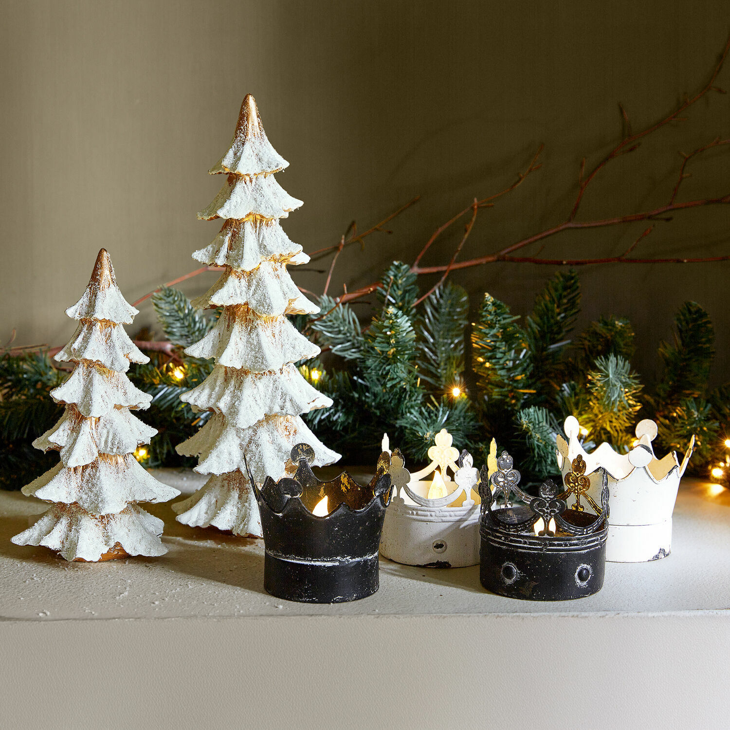 LED svícny, 2dílná sada Ugnéville