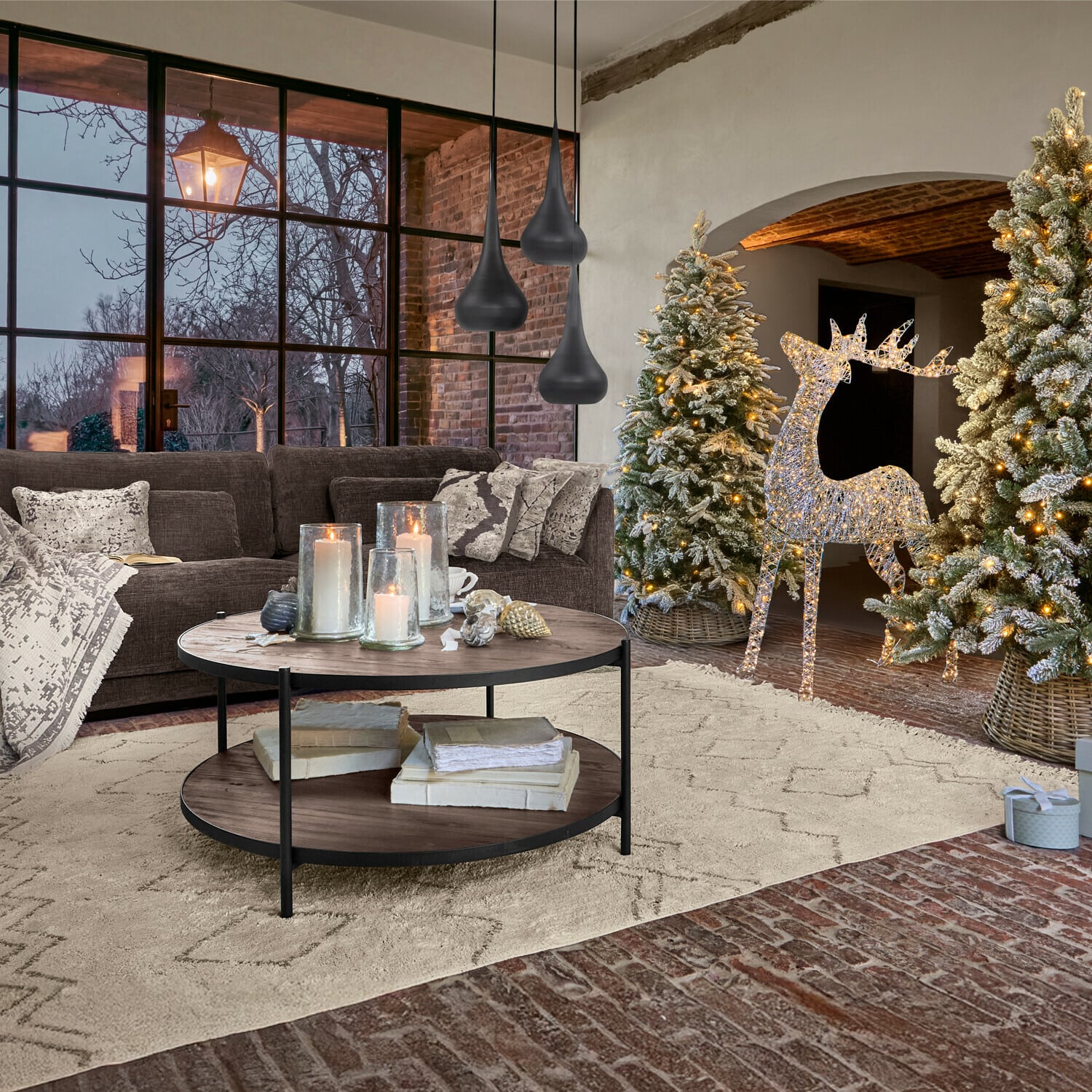 Závěsná lampa Tresselay