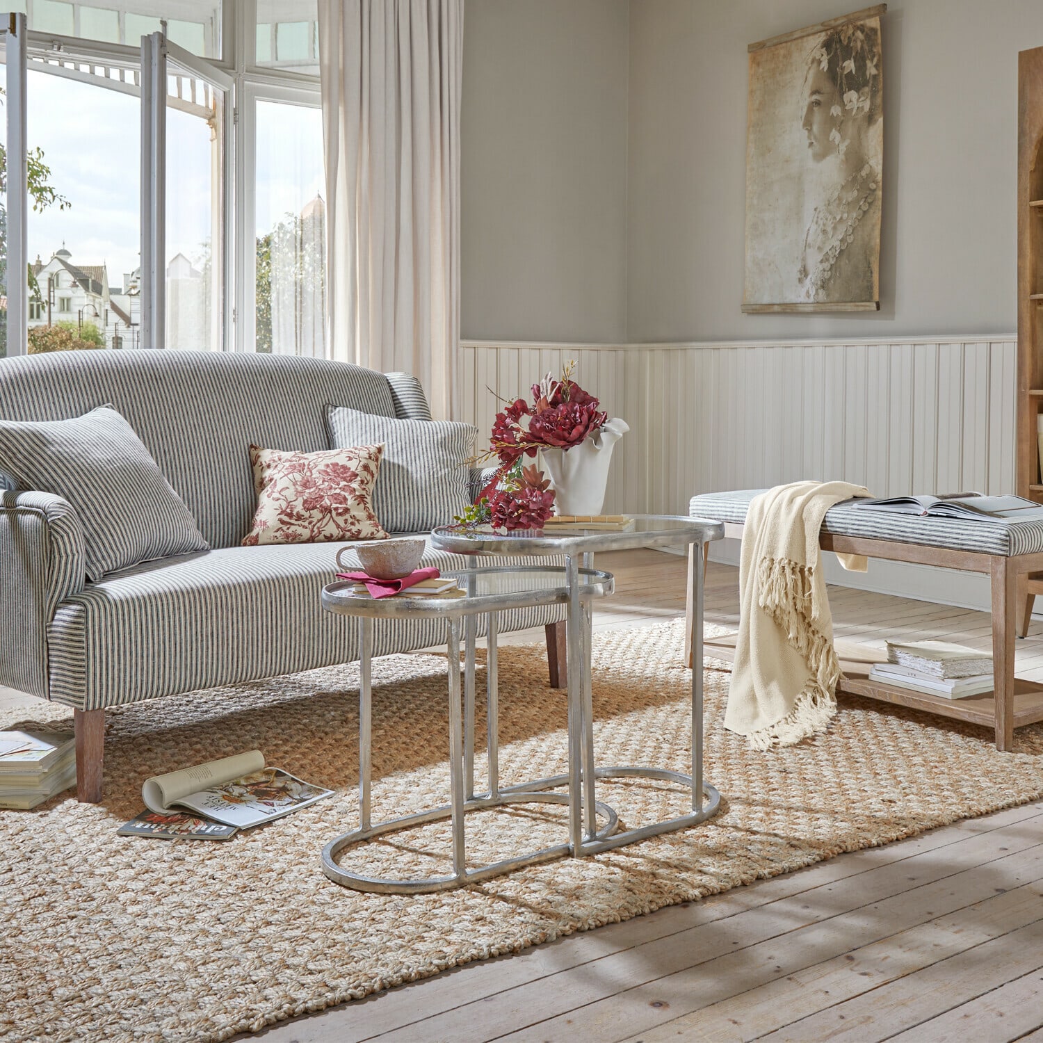 Odkládací stolky, 2dílná sada Clarimonde