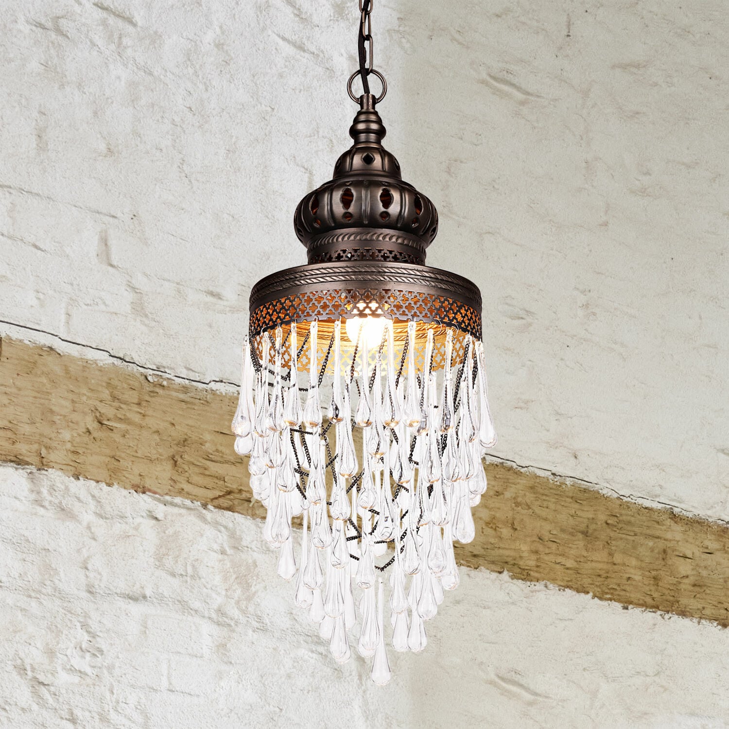 Závěsná lampa Velouras