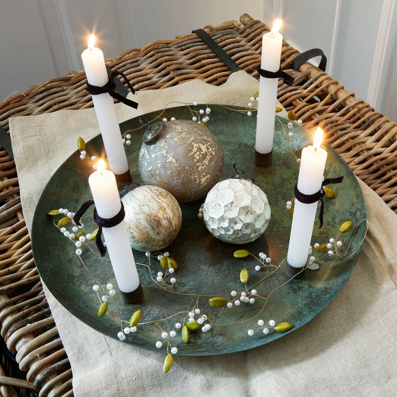 Podnos se svíčkami Valenzas