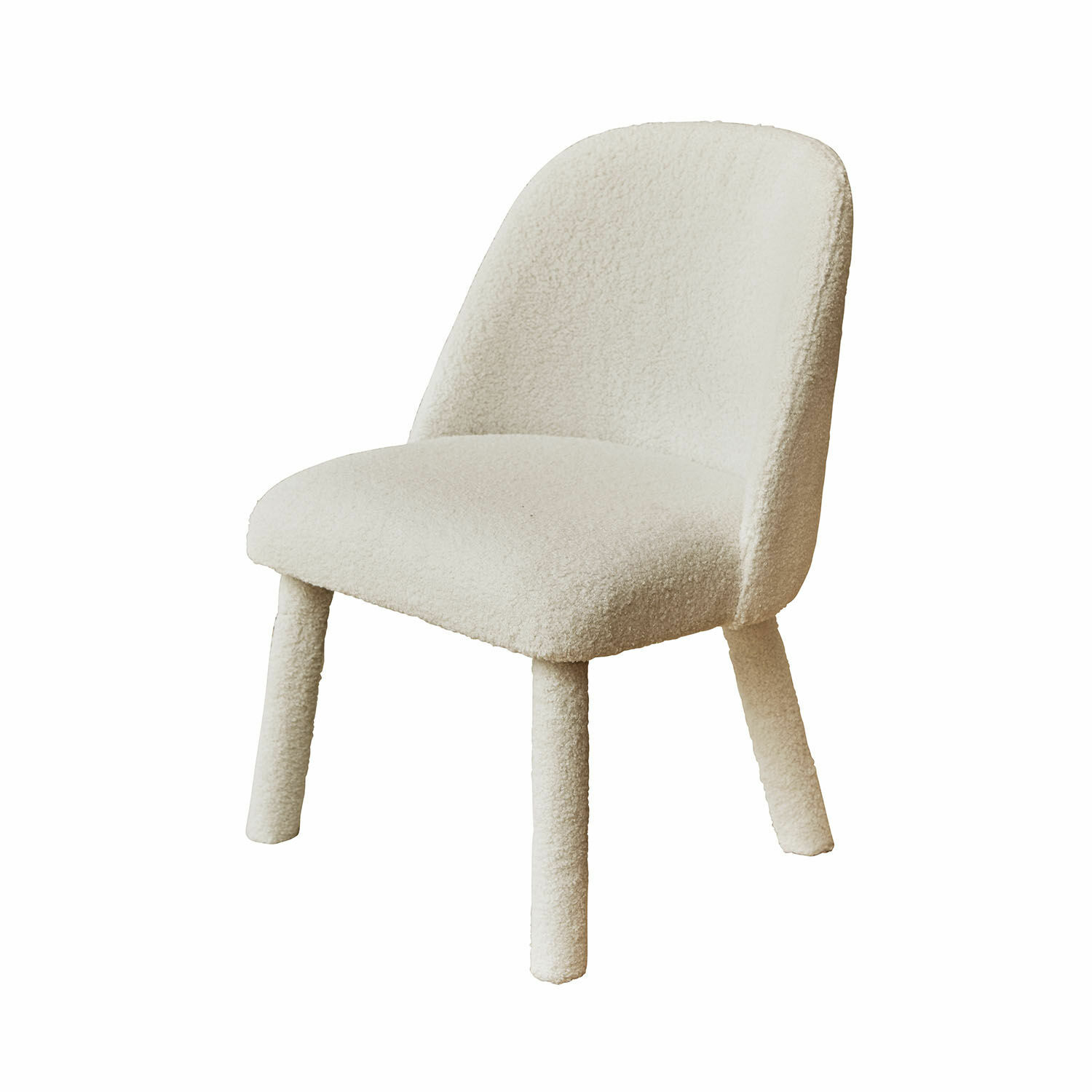 Dětská židlička Ivrielle Křeslo s béžovým měkkým potahem, moderní design vhodný do obývacího pokoje