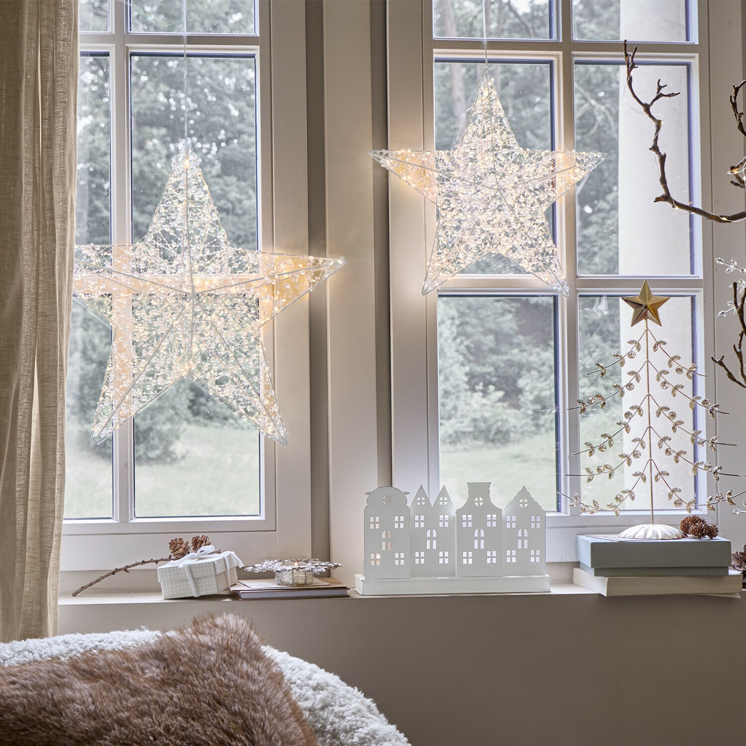 LED hvězdy, 2dílná sada Brightens