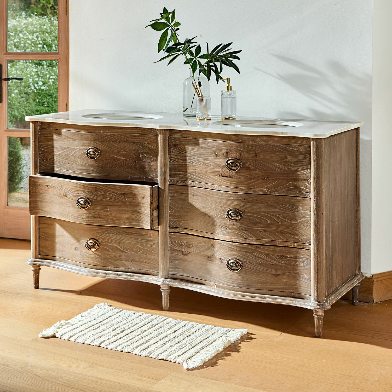 Koupelnový stolek pro dvě osoby Joravelle