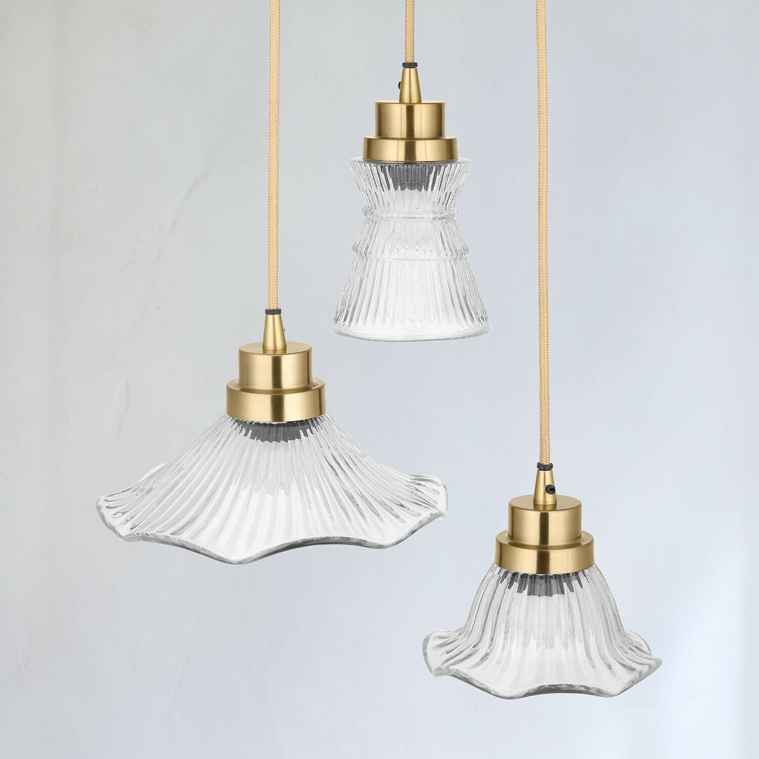 Závěsné lampy, 3dílná sada Lunaras