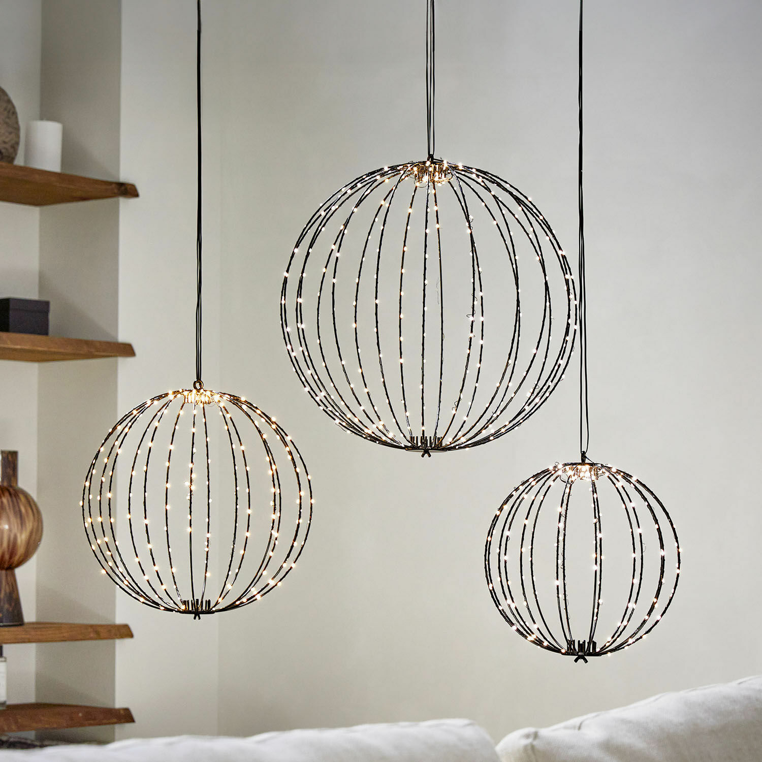 LED koule, 3dílná sada Brilliante
