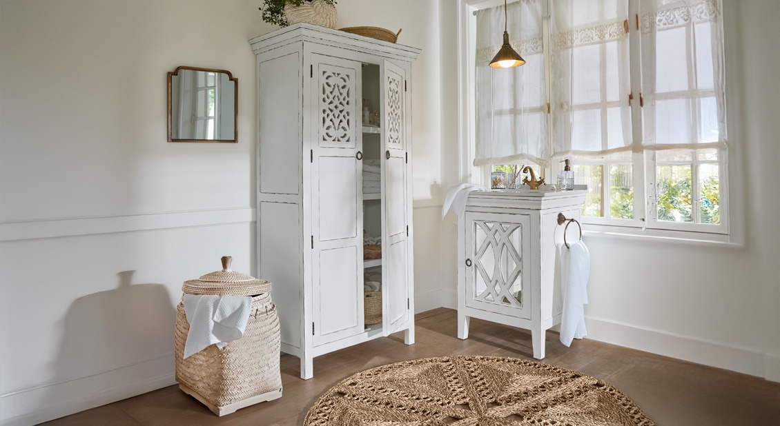 Koupelna v přírodní bílé