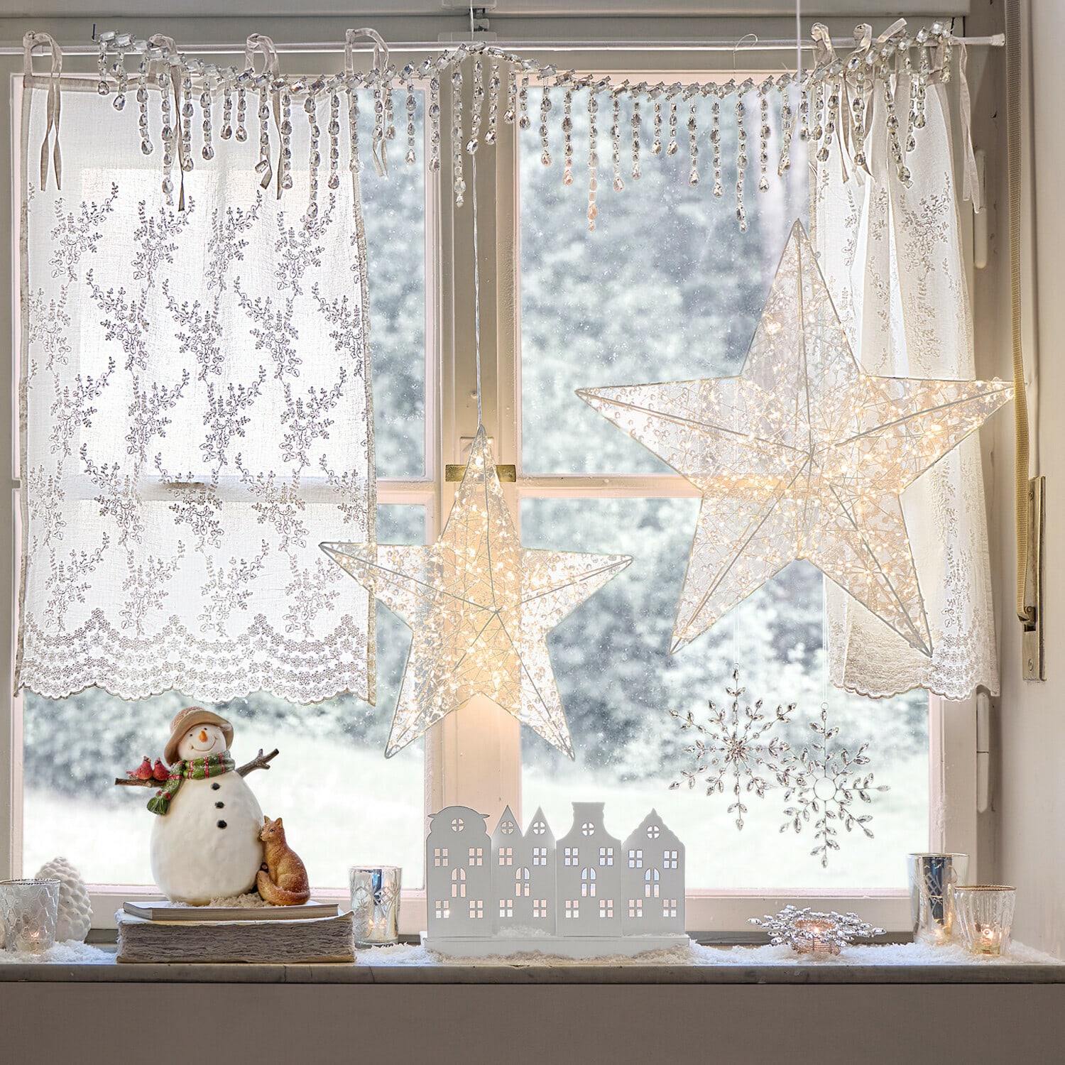 LED hvězdy, 2dílná sada Brightens