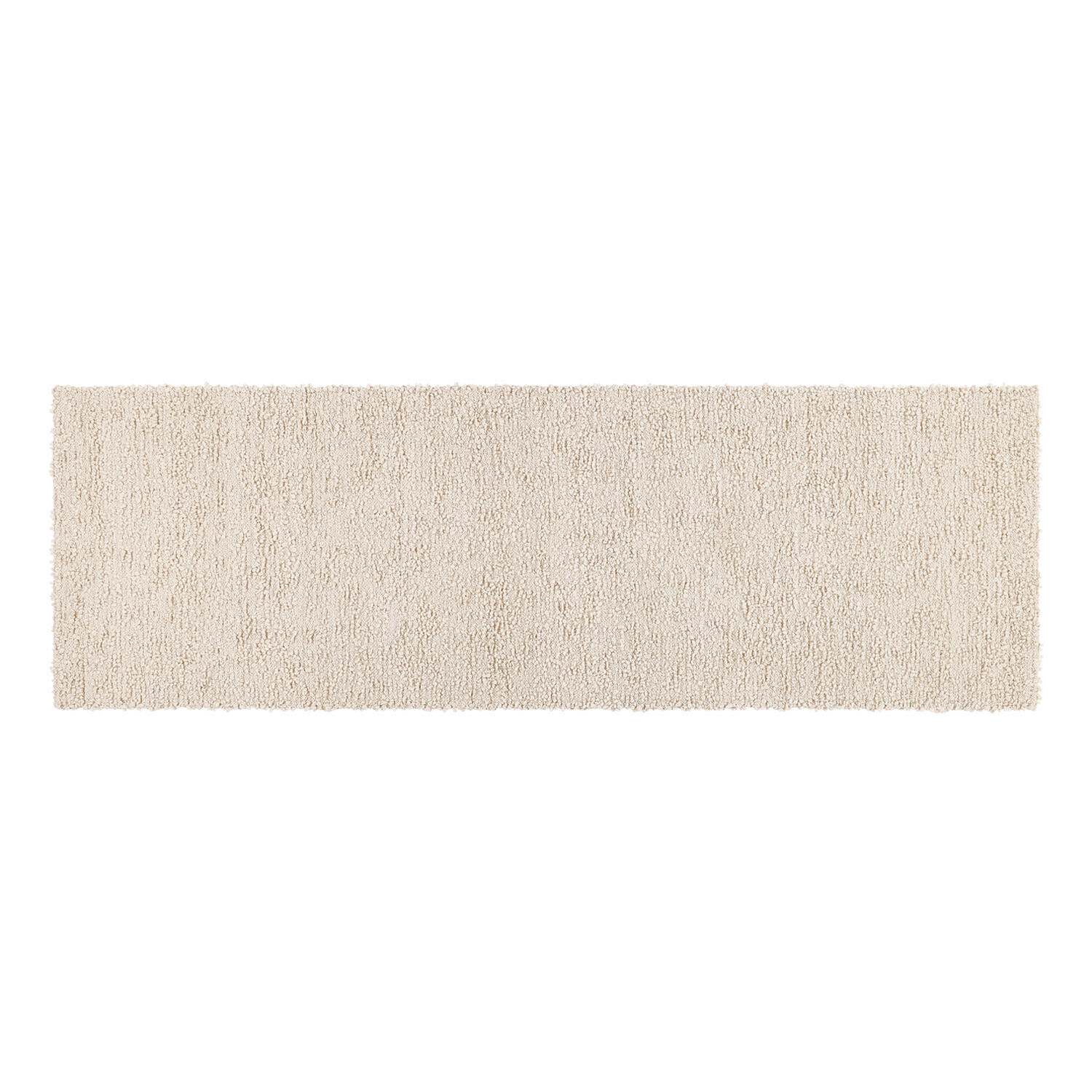 Krémový běhoun Kaleema s měkkou texturou, vhodný pro dekoraci interiéru a pohodlí nohou