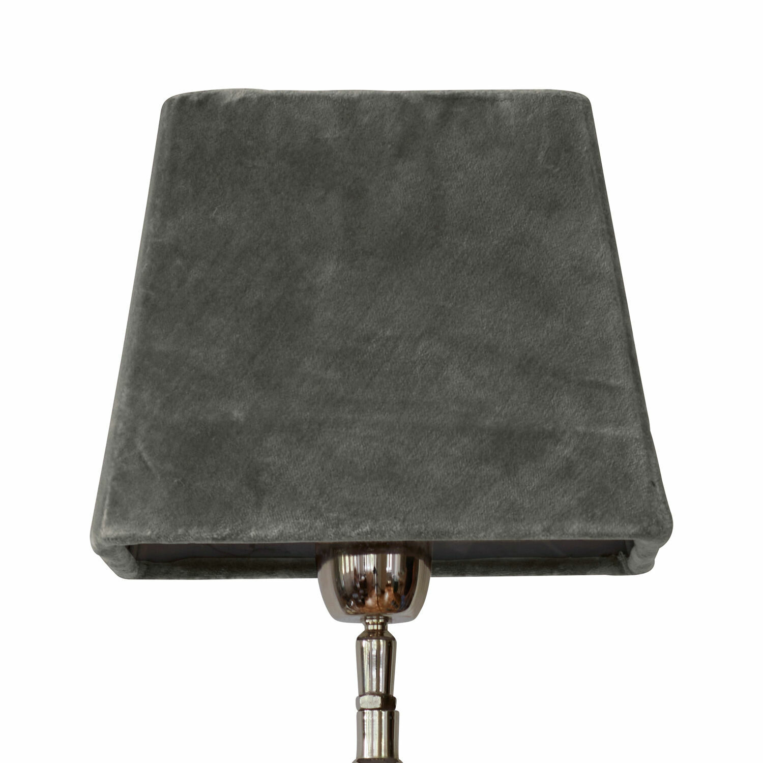 šedá Šedý stínidlo Linderas z měkkého materiálu pro stolní lampu, moderní design osvětlení