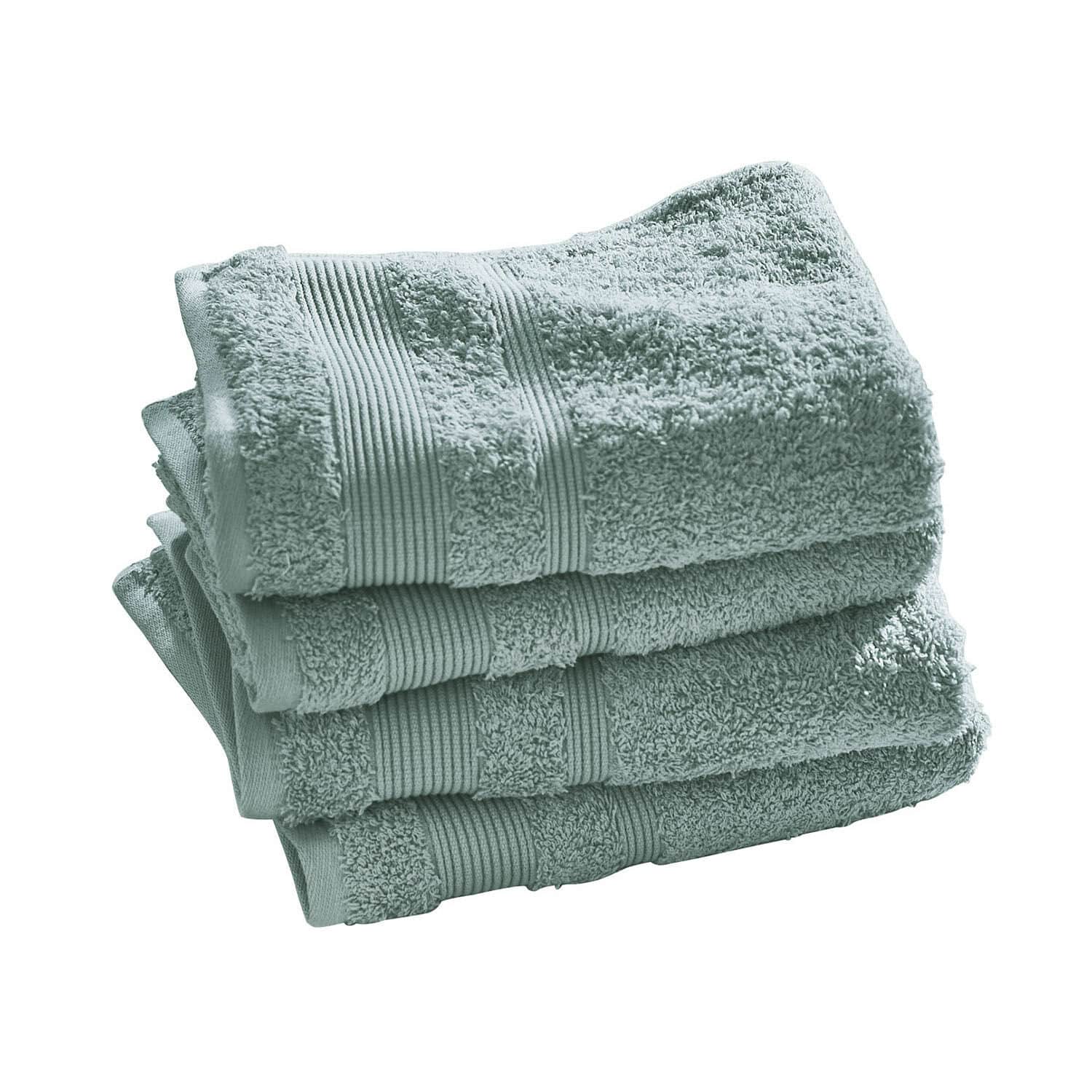 Ručníky, 4dílná sada Bourogne Měkké bavlněné ručníky světle šedé barvy, vhodné do koupelny a pro každodenní použití