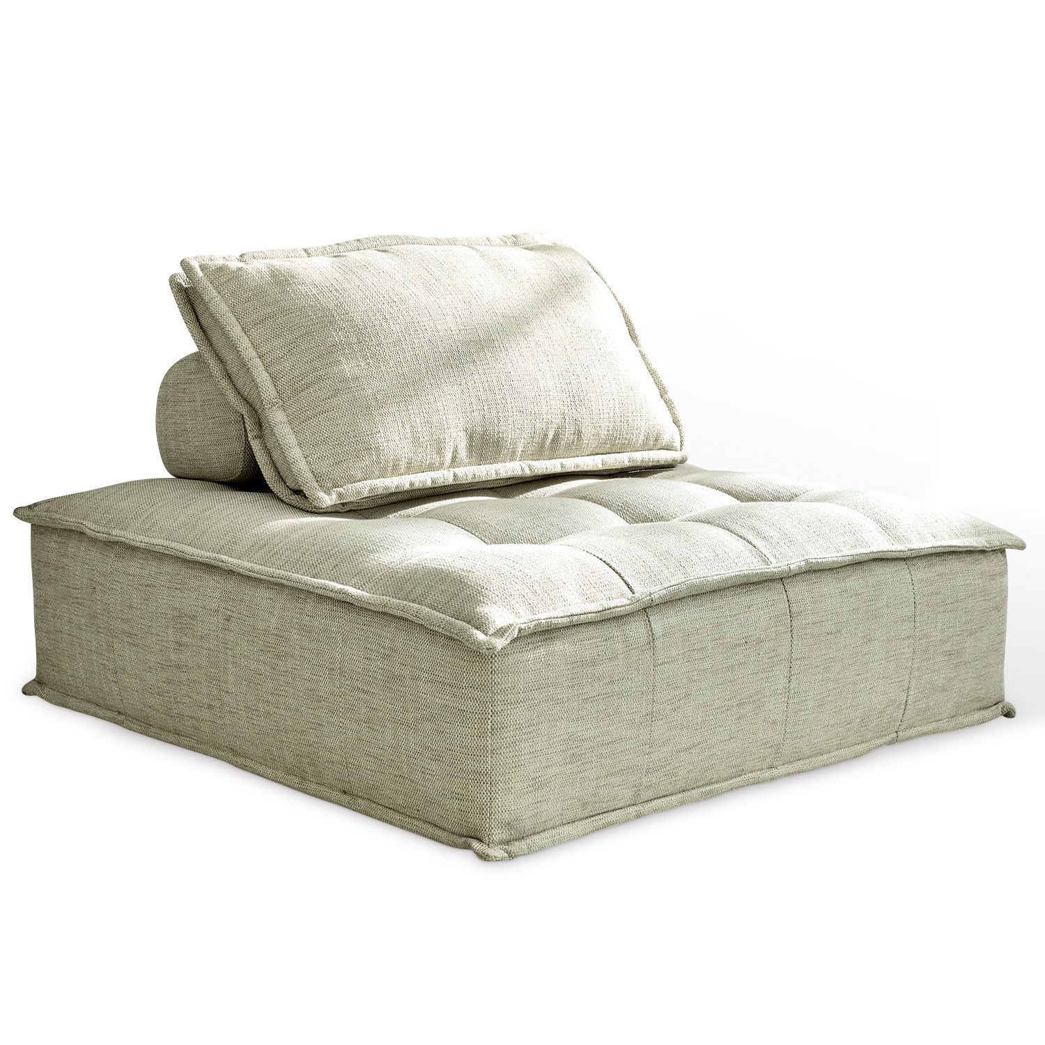 Pohovka Tesshill světle zelená z látky, pohodlné sezení do obývacího pokoje, moderní nábytek