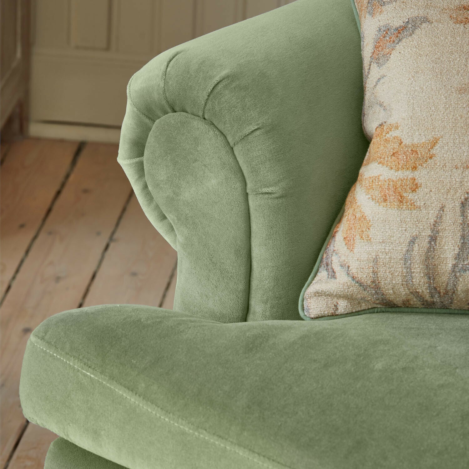 Křeslo s podnožkou Éclat Émeraude