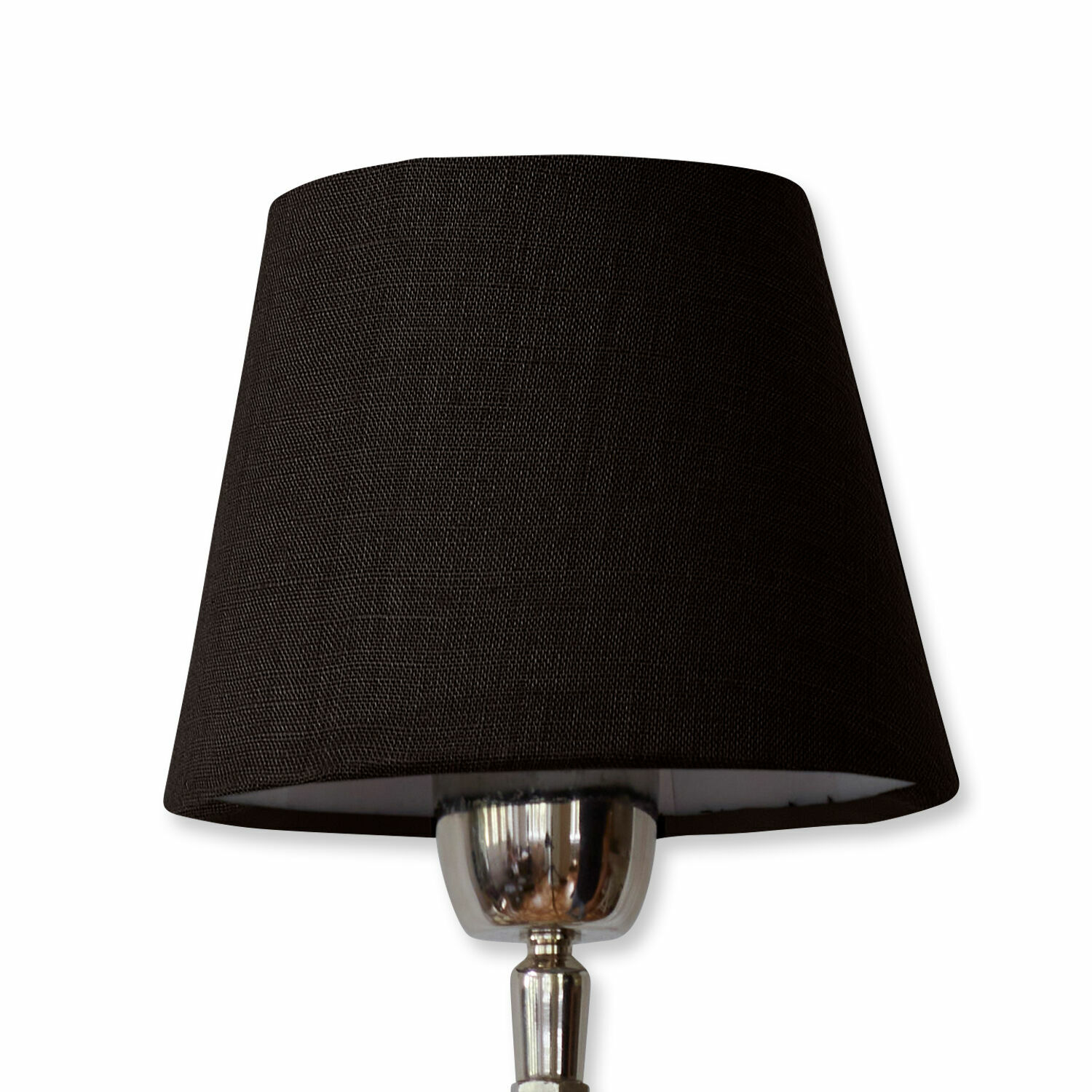 černá Černý textilní stínidlo na stolní lampu, moderní design s univerzálním použitím