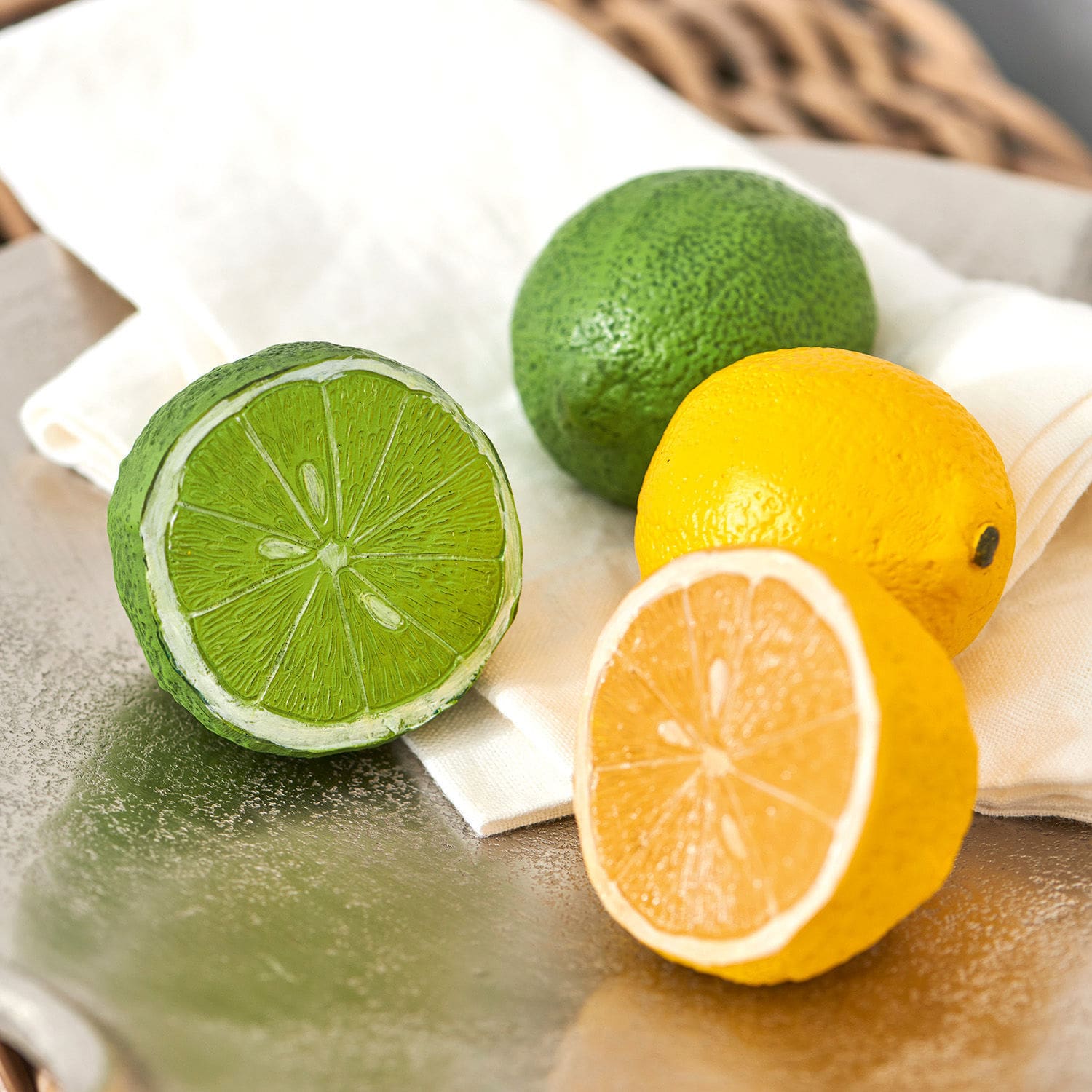 Dekorace – citrus, 4dílná sada Citrona