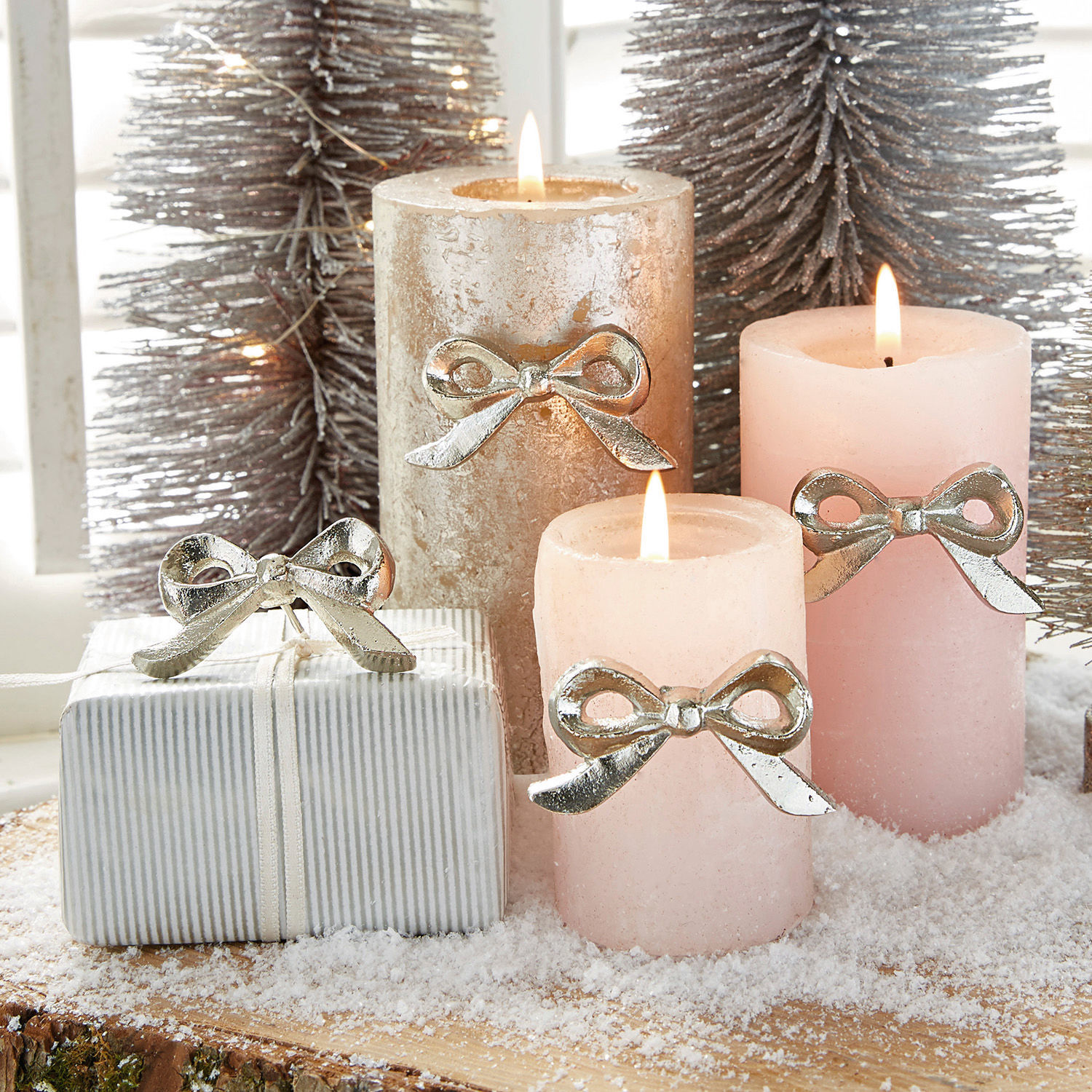 Dekorace – zápich na svíčku, 4dílná sada Eve
