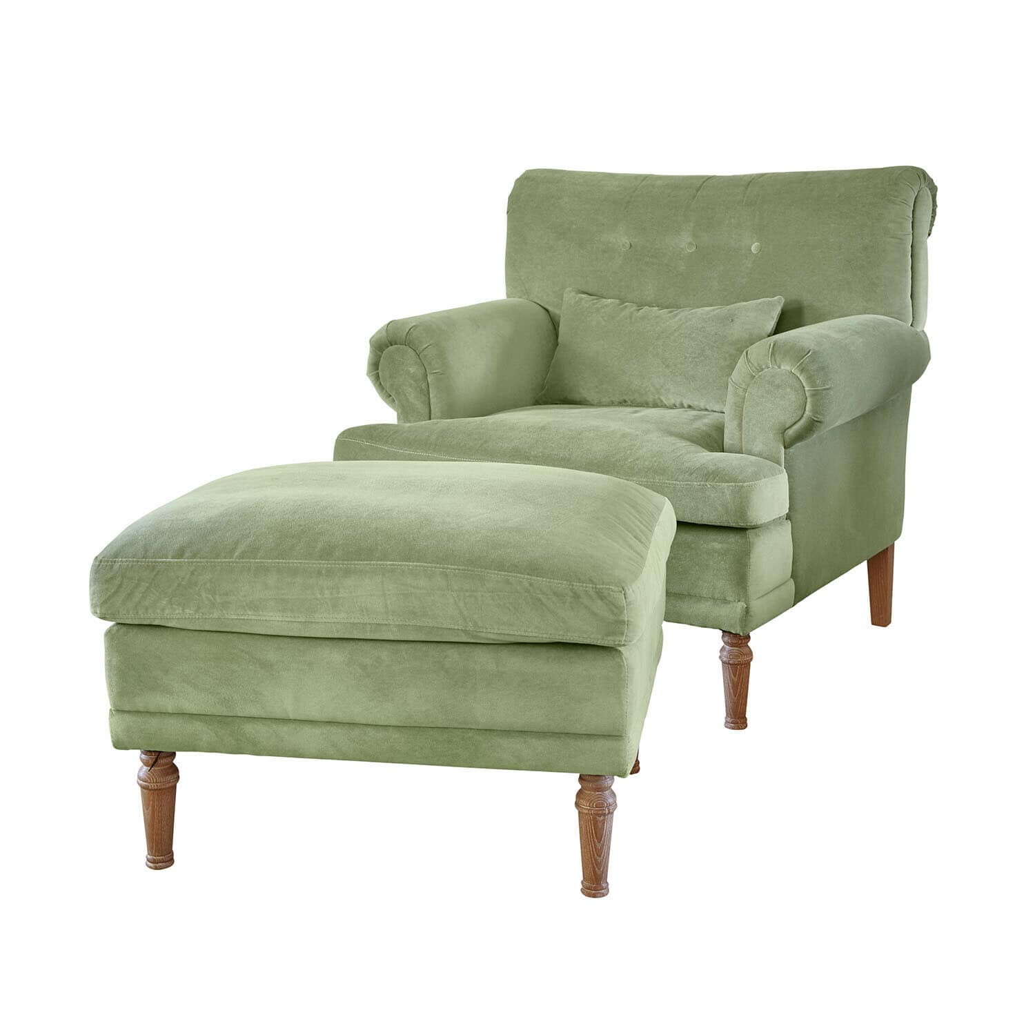 Křeslo s podnožkou Éclat Émeraude