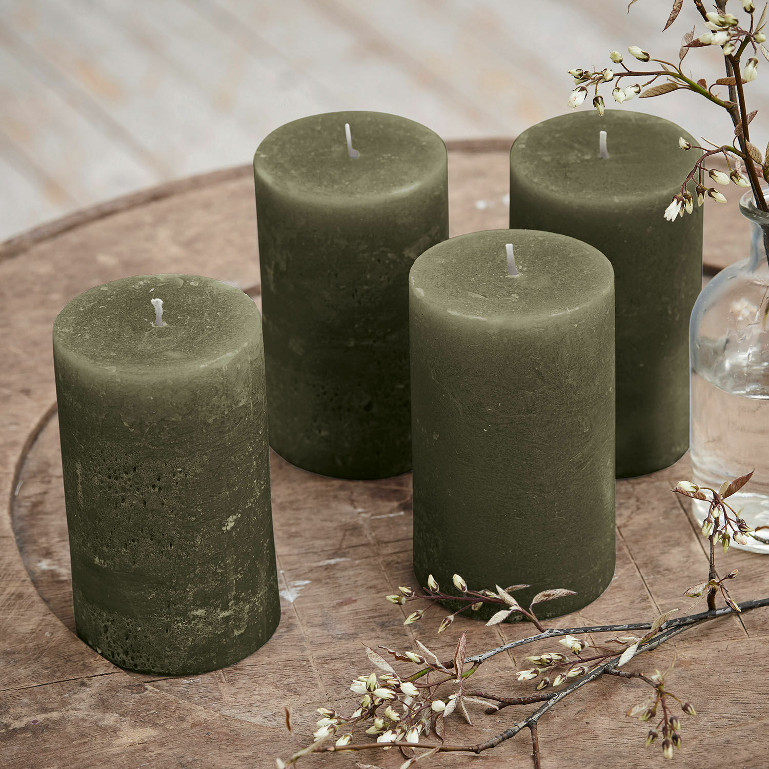 Svíčky, 4dílná sada Braga