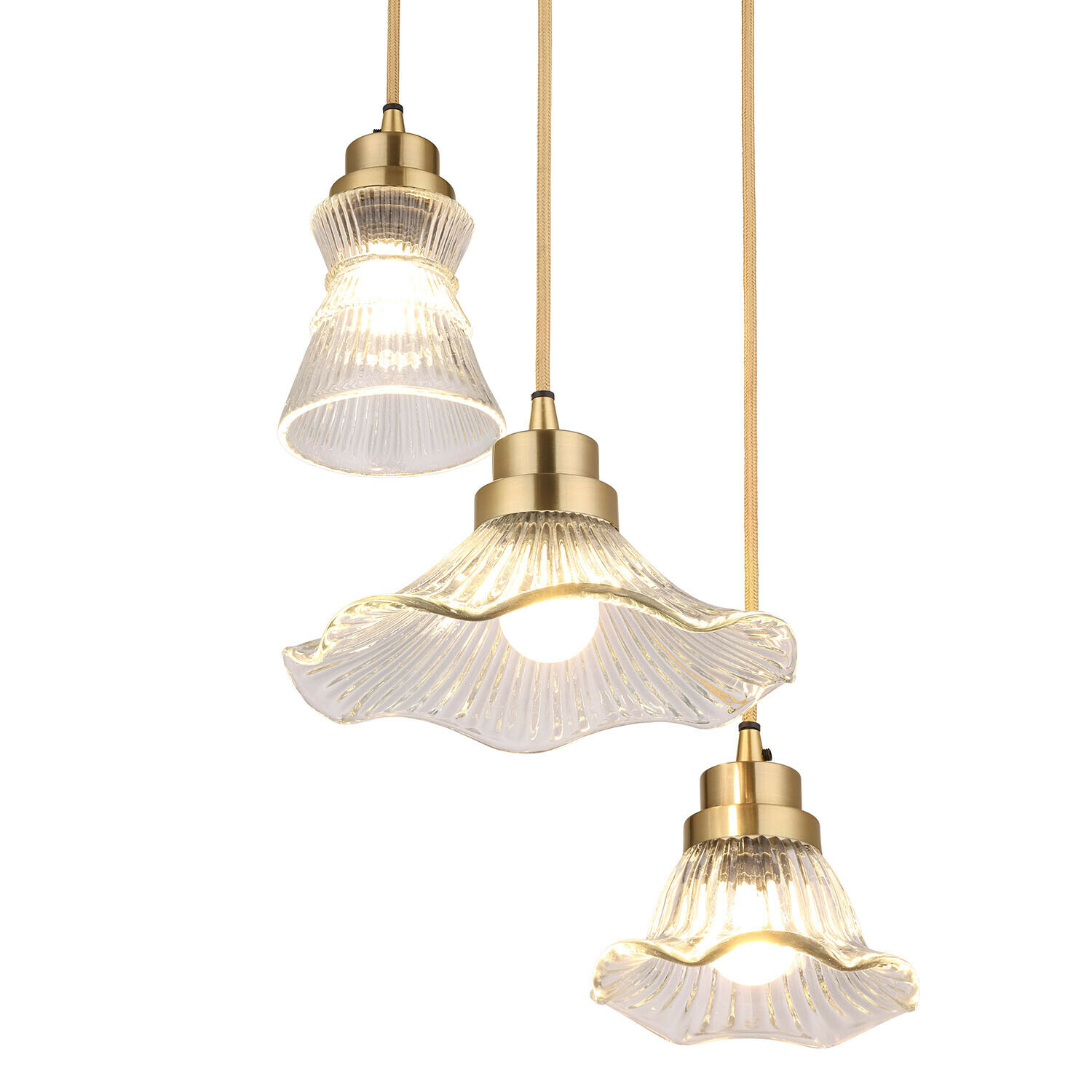 Závěsné lampy, 3dílná sada Lunaras