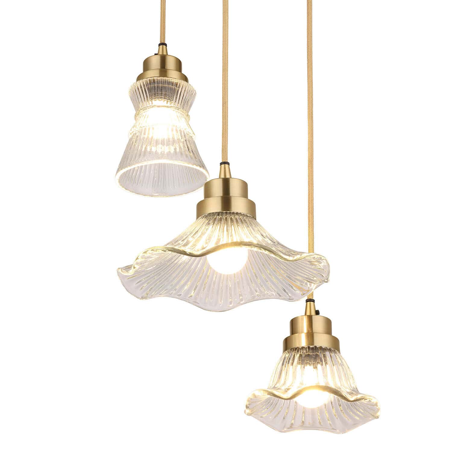 Závěsné lampy, 3dílná sada Lunaras