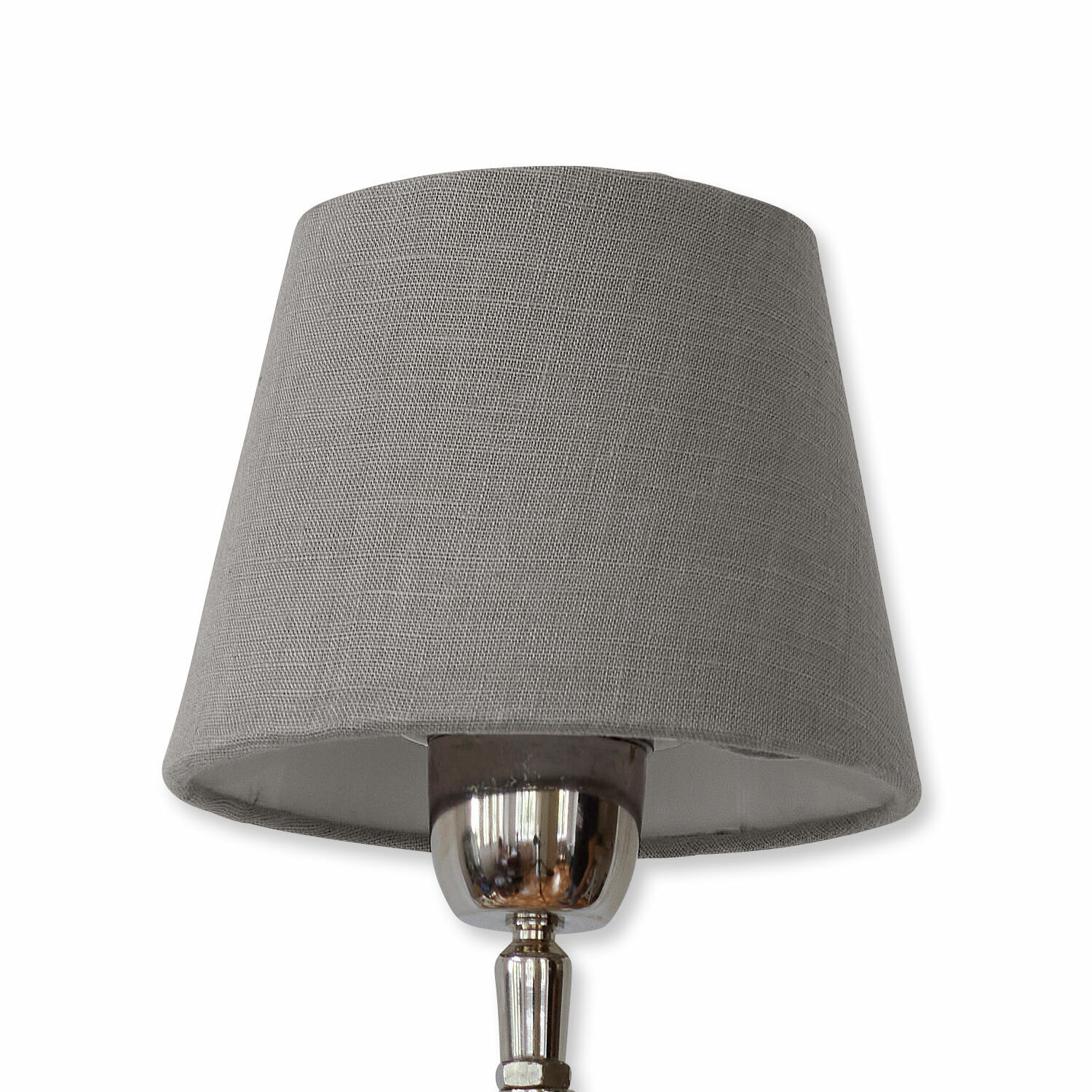 béžová Klasický stínidlo z látky v barvě taupe na stolní lampu, elegantní doplněk interiéru