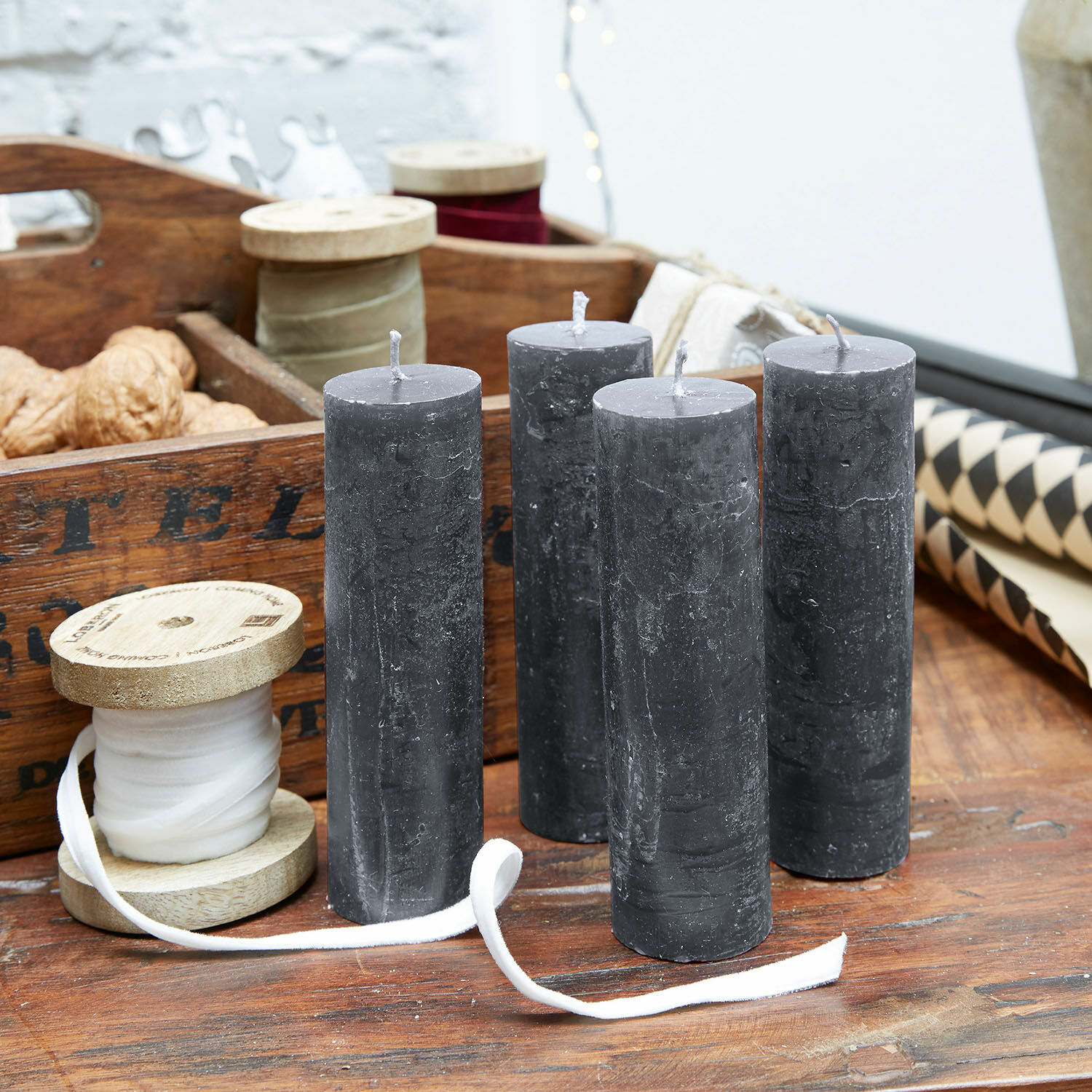 Svíčky, 4dílná sada Muriel