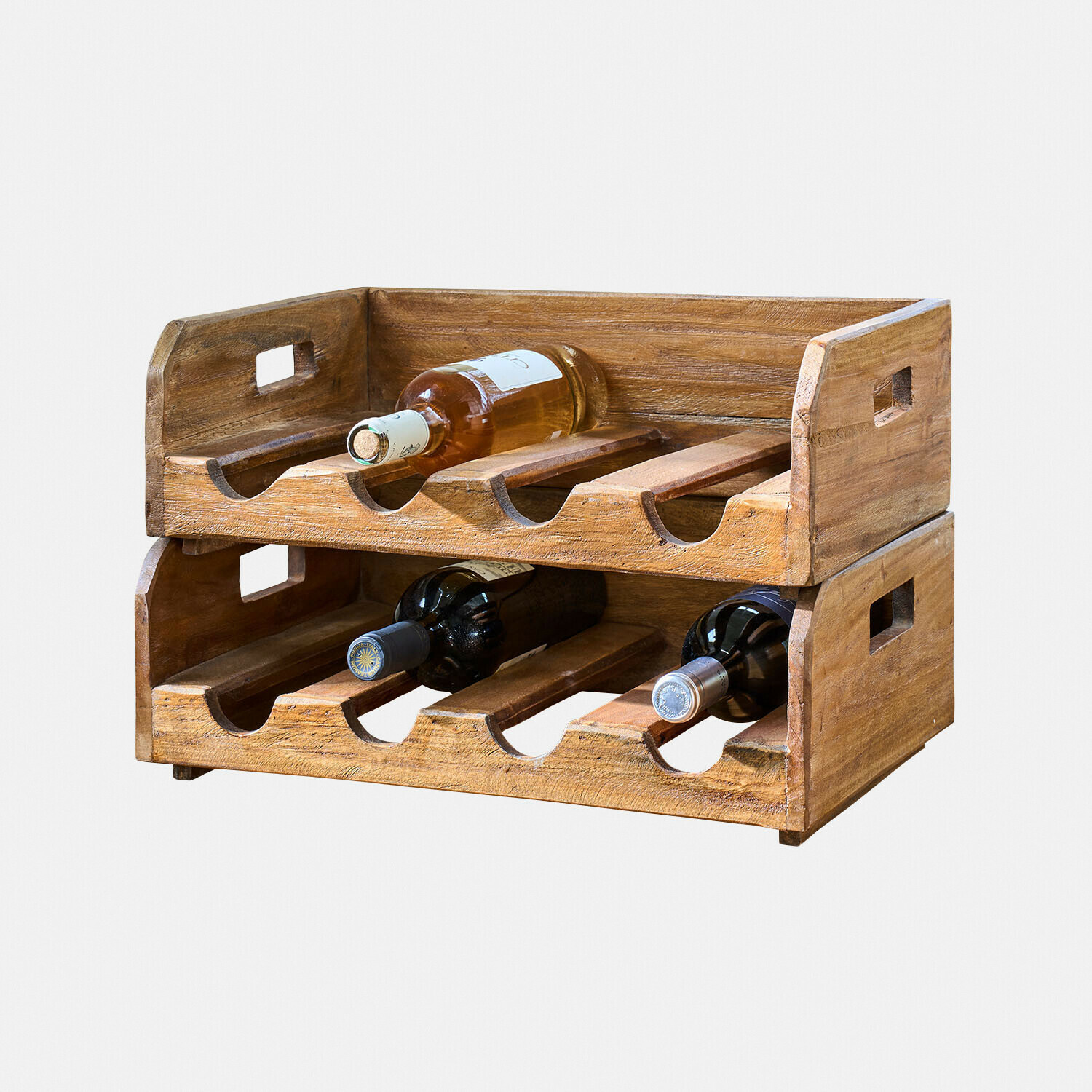 Držáky na lahve, 2dílná sada Crestwooden