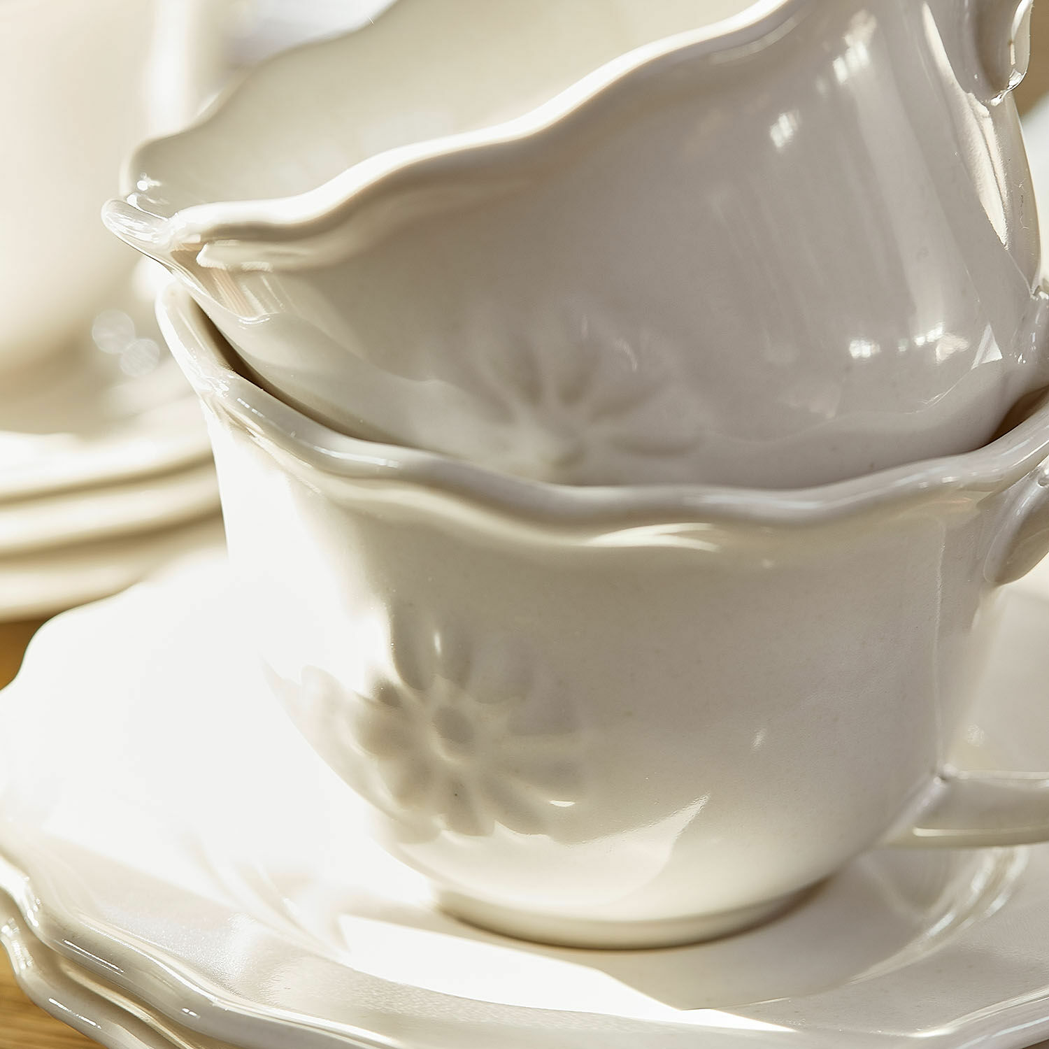 Šálky s podšálkem, 6dílná sada Mallevesse