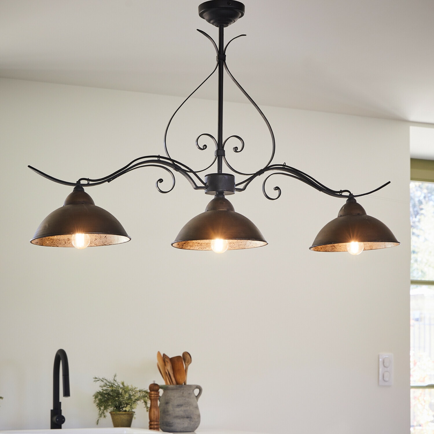 Závěsná lampa Norhild