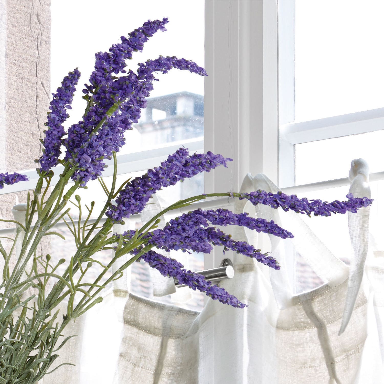 Dekorativní květiny, 6dílná sada Lavender