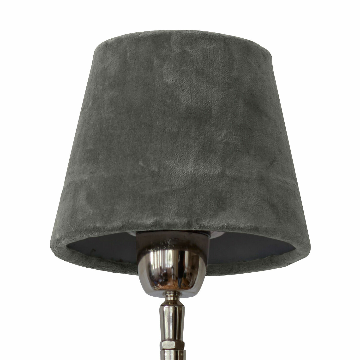 šedá Šedý stínidlo z měkkého materiálu pro stolní lampu, moderní design osvětlení