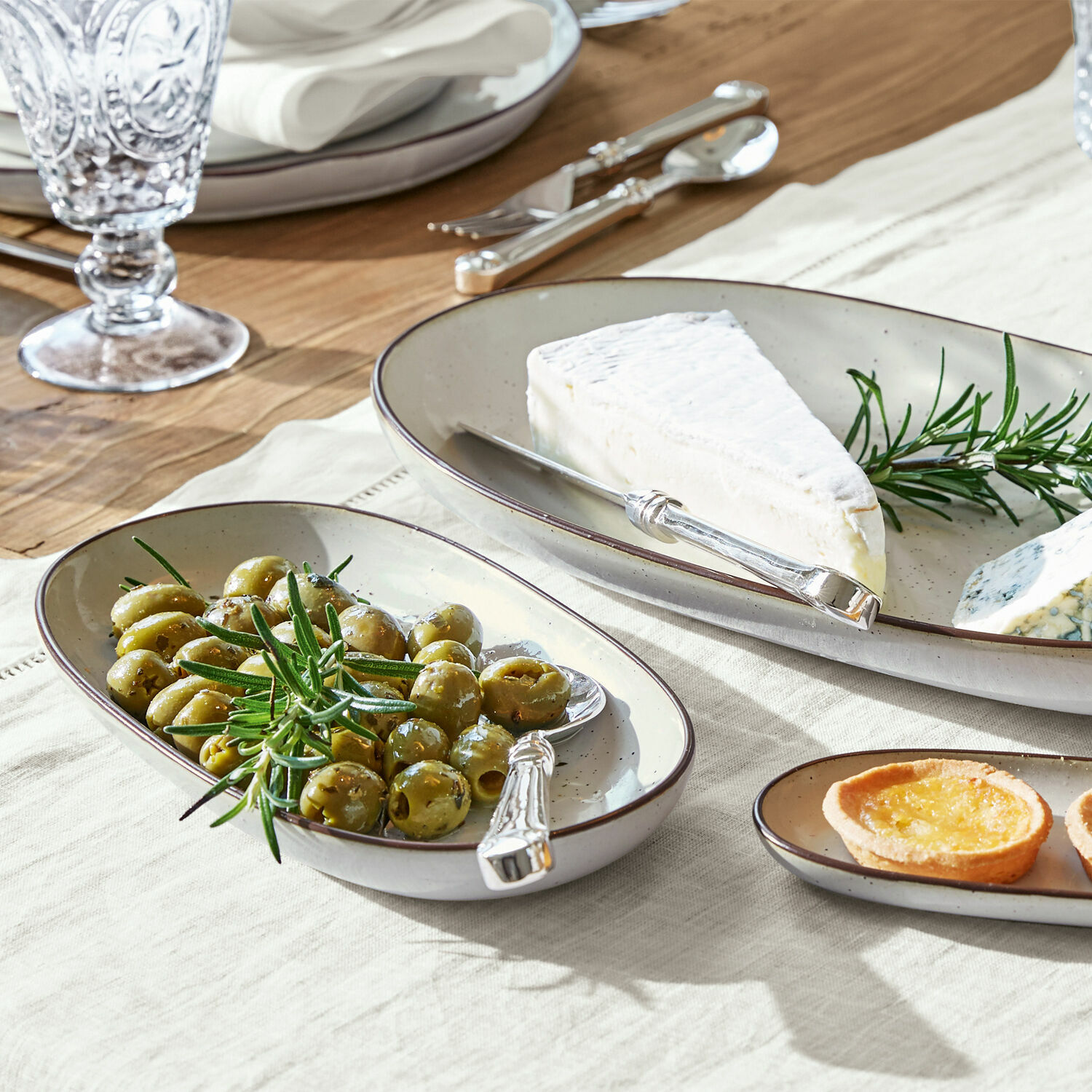 Servírovací tácy, 3dílná sada Biarré