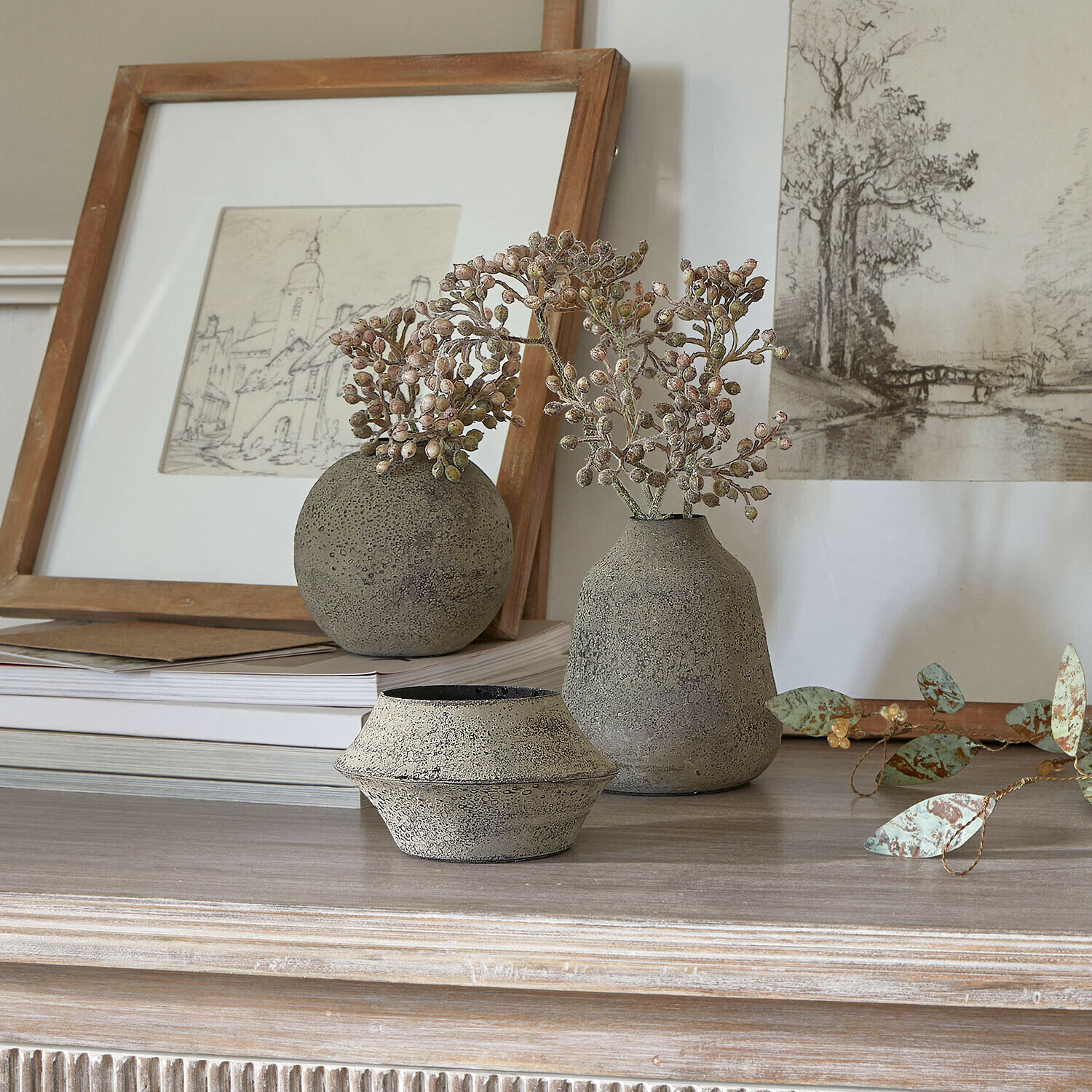 Vázy, 3dílná sada Nalira